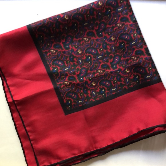 ASHEAR Silk Pocket Square  All Silk, Hand Rolled. Made in Italy, - Picture 3 of 8